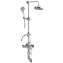 Graff Adley Thermostatic Shower System with Shower Head and Hand Shower Polished Chrome