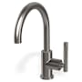 Graff Harley 1.2 GPM Single Hole Bathroom Faucet with Pop-Up Drain Assembly Brushed Nickel PVD