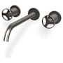 Graff Harley 1.2 GPM Wall Mounted Widespread Bathroom Faucet Brushed Nickel PVD