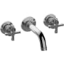 Graff Vignola 1.2 GPM Wall Mounted 2-11/16" Widespread Bathroom Faucet with 7-1/2" Spout Reach (Less Valve) Polished Chrome