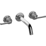 Graff Vignola 1.2 GPM Wall Mounted 2-11/16" Widespread Bathroom Faucet with 9-1/4" Spout Reach (Less Valve) Polished Chrome