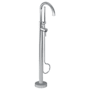 Graff M.E. Floor Mounted Tub Filler with Built-In Diverter - Includes Hand Shower Brushed Nickel PVD