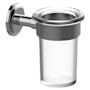 Graff Vintage 4-3/4" Tall Wall Mounted Tumbler and Holder Brushed Nickel PVD