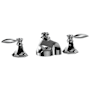 Graff Topaz Deck Mounted Roman Tub Filler Brushed Nickel PVD