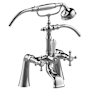 Graff Adley Deck Mounted, Wall Mounted Tub Filler with Built-In Diverter - Includes Hand Shower Brushed Nickel PVD