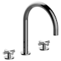 Graff M.E. Deck Mounted Roman Tub Filler Brushed Nickel PVD