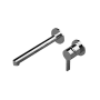 Graff Terra 1.2 GPM Wall Mounted Widespread Bathroom Faucet Polished Chrome