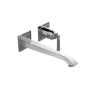 Graff Finezza DUE 1.2 GPM Wall Mounted Widespread Bathroom Faucet Polished Chrome