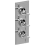 Graff Finezza UNO Thermostatic Valve Trim Only with Triple Cross Handles - Less Rough In Polished Chrome