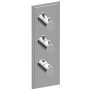 Graff M-Series Thermostatic Valve Trim Only with Triple Knob Handles - Less Rough In Polished Chrome