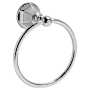 Graff Topaz 6" Wall Mounted Towel Ring Brushed Nickel PVD