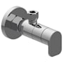 Graff Sento Angled Supply Stop Valve with Decorative Handle - Less Supply Line Brushed Nickel PVD