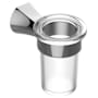 Graff Finezza DUE 4-5/8" Tall Wall Mounted Tumbler and Holder Brushed Nickel PVD