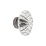 Grandeur Burgundy 1-3/4" Luxury Flower Fluted Crystal Vintage Cabinet Knob Antique Pewter