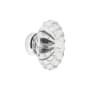 Grandeur Burgundy 1-3/4" Luxury Flower Fluted Crystal Vintage Cabinet Knob Bright Chrome