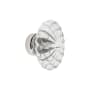 Grandeur Burgundy 1-3/4" Luxury Flower Fluted Crystal Vintage Cabinet Knob Polished Nickel