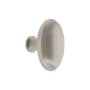 Grandeur Eden Prairie 1-3/4” Solid Brass Vintage Oval Cabinet Knob Satin Nickel
