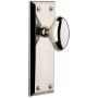 Grandeur Fifth Avenue Solid Brass Rose Single Dummy Door Knob with Eden Prairie Knob Polished Nickel