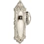 Grandeur Grande Victorian Solid Brass Rose Dummy Knob Set with Grande Victorian Knob Polished Nickel