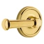 Grandeur Georgetown Solid Brass Rose Right Handed Privacy Lever Set with 2-3/8" Backset Lifetime Brass