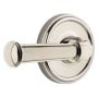 Grandeur Georgetown Solid Brass Rose Right Handed Privacy Lever Set with 2-3/8" Backset Polished Nickel