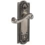 Grandeur Parthenon Solid Brass Rose Right Handed Single Dummy Lever with Newport Lever Antique Pewter