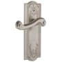 Grandeur Parthenon Solid Brass Rose Right Handed Single Dummy Lever with Newport Lever Satin Nickel