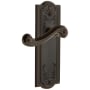 Grandeur Parthenon Solid Brass Rose Right Handed Single Dummy Lever with Newport Lever Timeless Bronze