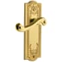 Grandeur Parthenon Solid Brass Rose Right Handed Single Dummy Lever with Newport Lever Lifetime Brass