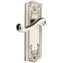 Grandeur Parthenon Solid Brass Rose Right Handed Single Dummy Lever with Newport Lever Polished Nickel