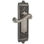 Grandeur Windsor Solid Brass Rose Right Handed Single Dummy Door Lever with Newport Lever Antique Pewter
