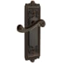 Grandeur Windsor Solid Brass Rose Right Handed Single Dummy Door Lever with Newport Lever Timeless Bronze