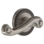 Grandeur Newport Solid Brass Rose Left Handed Privacy Door Lever Set with Newport Lever and 2-3/8" Backset Antique Pewter
