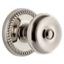 Grandeur Newport Solid Brass Rose Passage Door Knob Set with Bouton Knob and 2-3/8" Backset Polished Nickel