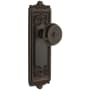 Grandeur Windsor Solid Brass Rose Dummy Door Knob Set with Bouton Knob Timeless Bronze