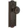 Grandeur Parthenon Solid Brass Rose Privacy Door Knob Set with Bouton Knob and 2-3/8" Backset Timeless Bronze