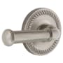 Grandeur Newport Solid Brass Rose Right Handed Privacy Door Lever Set with Georgetown Lever and 2-3/8" Backset Satin Nickel