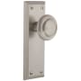 Grandeur Fifth Avenue Solid Brass Rose Single Dummy Door Knob with Circulaire Knob Satin Nickel