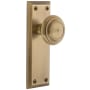 Grandeur Fifth Avenue Solid Brass Rose Single Dummy Door Knob with Circulaire Knob Vintage Brass