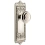 Grandeur Windsor Solid Brass Rose Single Dummy Door Knob with Circulaire Knob Polished Nickel
