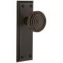 Grandeur Fifth Avenue Solid Brass Rose Passage Door Knob Set with Soleil Knob and 2-3/8" Backset Timeless Bronze