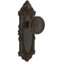 Grandeur Grande Victorian Solid Brass Rose Dummy Knob Set with Soleil Knob Timeless Bronze