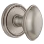 Grandeur Soleil Solid Brass Single Dummy Door Knob with Eden Prairie Knob Satin Nickel