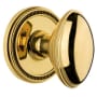Grandeur Soleil Solid Brass Single Dummy Door Knob with Eden Prairie Knob Lifetime Brass