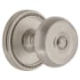 Grandeur Soleil Solid Brass Single Dummy Door Knob with Bouton Knob Satin Nickel