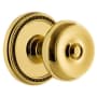 Grandeur Soleil Solid Brass Single Dummy Door Knob with Bouton Knob Lifetime Brass