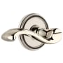 Grandeur Soleil Solid Brass Right Handed Privacy Door Lever Set with Portofino Lever and 2-3/8" Backset Polished Nickel