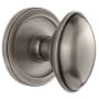 Grandeur Circulaire Solid Brass Rose Single Dummy Door Knob with Eden Prairie Knob Antique Pewter