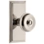 Grandeur Carre Solid Brass Rose Dummy Door Knob Set with Bouton Knob Polished Nickel