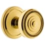 Grandeur Circulaire Solid Brass Rose Passage Door Knob Set with Soleil Knob and 2-3/4" Backset Lifetime Brass